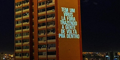 Projetores unidos contra a pandemia de coronavírus